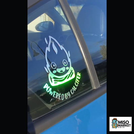 Holographic Calcifer Car Sticker
